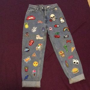DIY patch Levi jeans